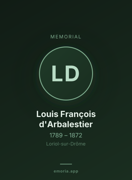 Memorial portrait of Louis François d'Arbalestier