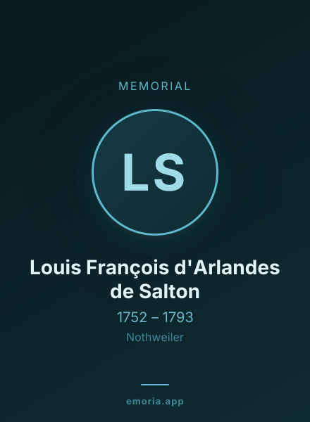 Memorial portrait of Louis François d'Arlandes de Salton