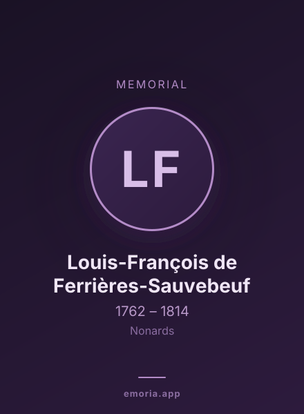 Memorial portrait of Louis-François de Ferrières-Sauvebeuf