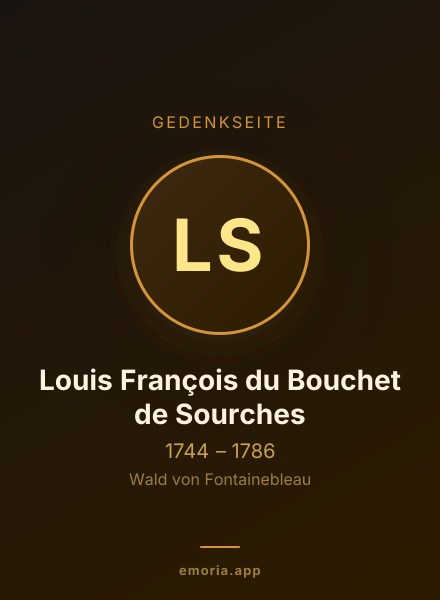 Gedenkportrait von Louis François du Bouchet de Sourches