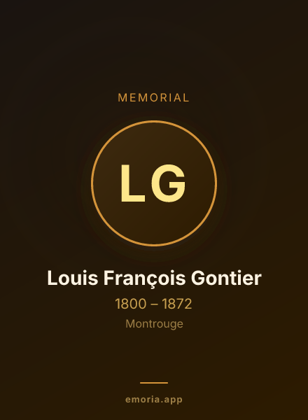Memorial portrait of Louis François Gontier