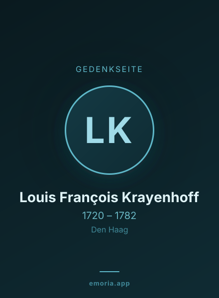 Gedenkportrait von Louis François Krayenhoff