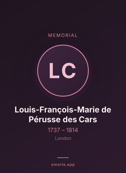 Memorial portrait of Louis-François-Marie de Pérusse des Cars
