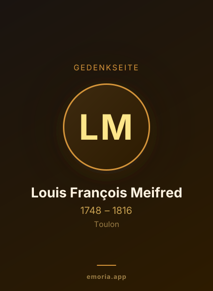Gedenkportrait von Louis François Meifred