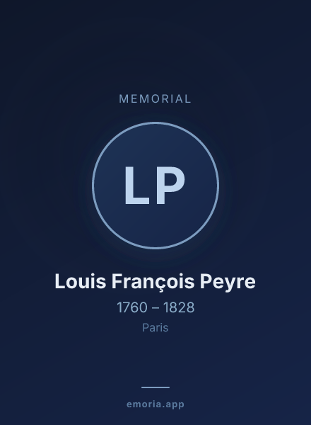 Memorial portrait of Louis François Peyre
