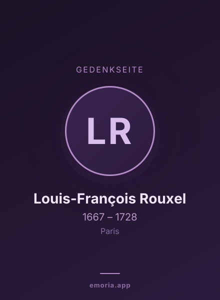 Gedenkportrait von Louis-François Rouxel