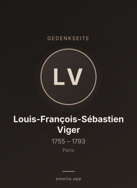 Gedenkportrait von Louis-François-Sébastien Viger