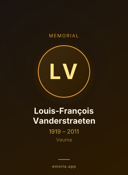 Memorial portrait of Louis-François Vanderstraeten