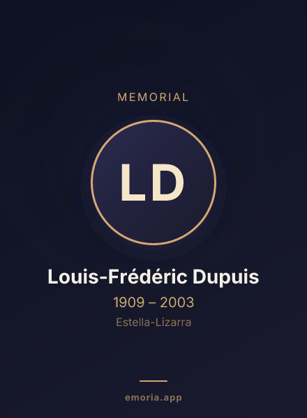Memorial portrait of Louis-Frédéric Dupuis