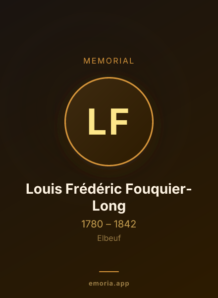 Memorial portrait of Louis Frédéric Fouquier-Long