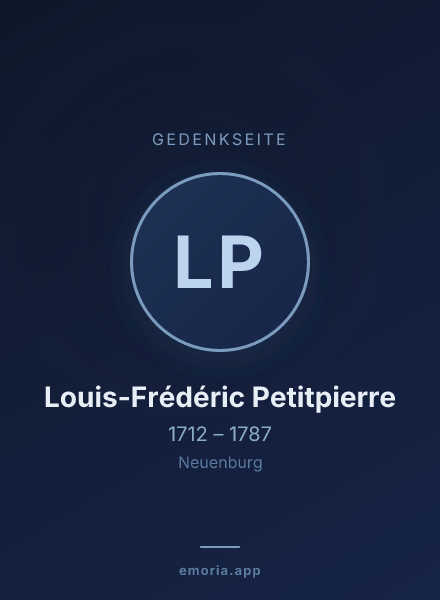 Gedenkportrait von Louis-Frédéric Petitpierre