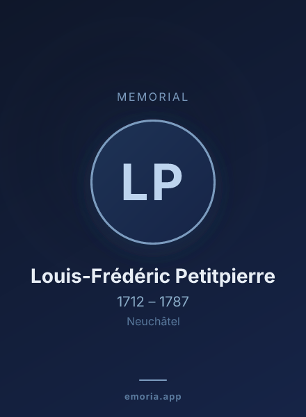 Memorial portrait of Louis-Frédéric Petitpierre