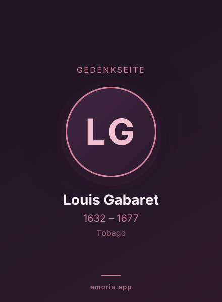 Gedenkportrait von Louis Gabaret