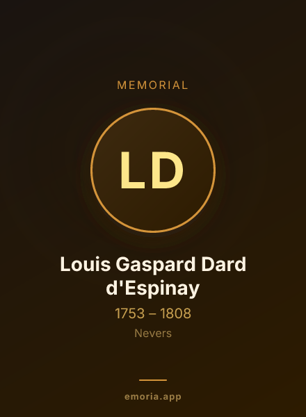 Memorial portrait of Louis Gaspard Dard d'Espinay