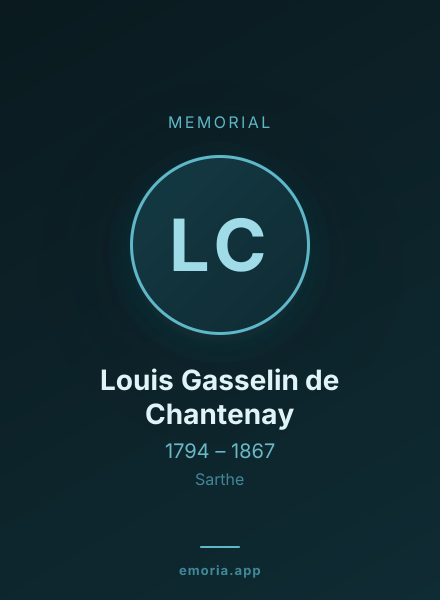 Memorial portrait of Louis Gasselin de Chantenay