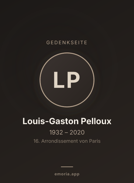 Gedenkportrait von Louis-Gaston Pelloux