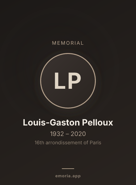 Memorial portrait of Louis-Gaston Pelloux