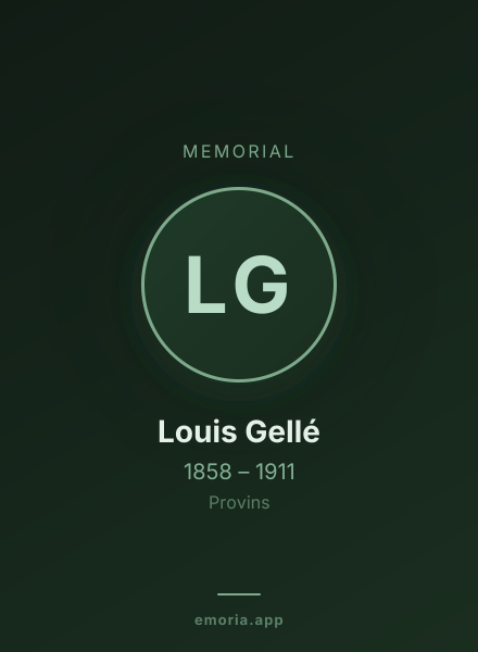 Memorial portrait of Louis Gellé