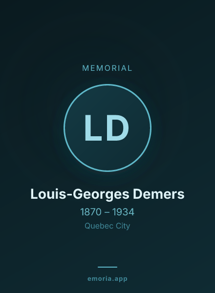 Memorial portrait of Louis-Georges Demers