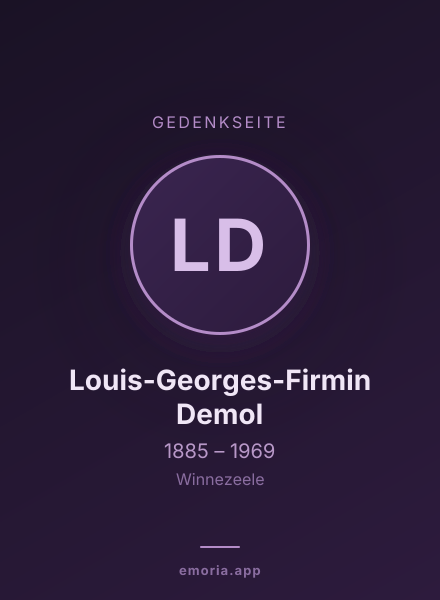 Gedenkportrait von Louis-Georges-Firmin Demol