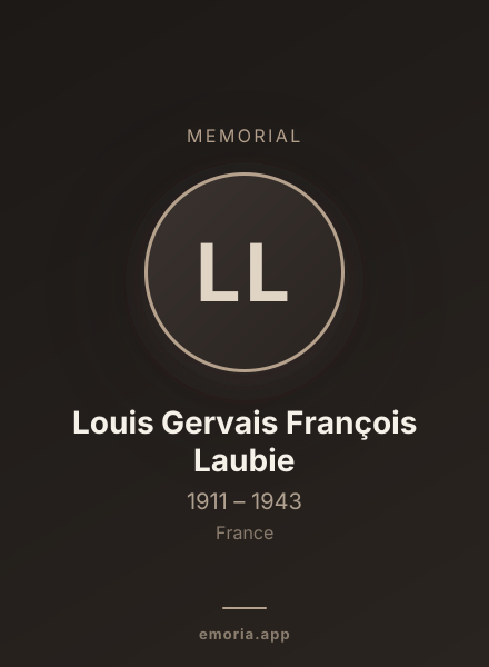 Memorial portrait of Louis Gervais François Laubie