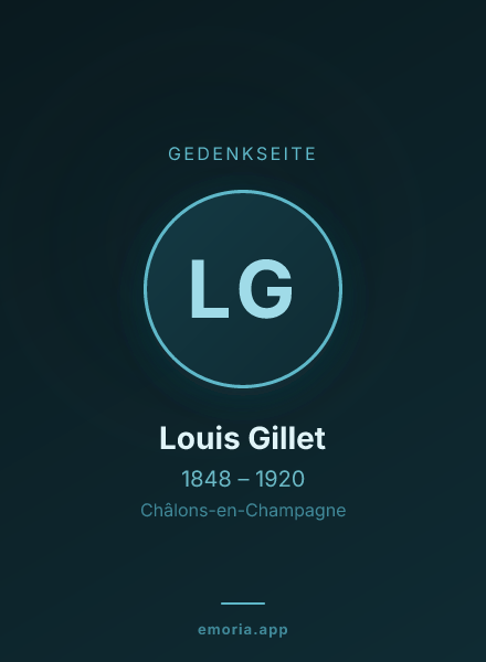 Gedenkportrait von Louis Gillet
