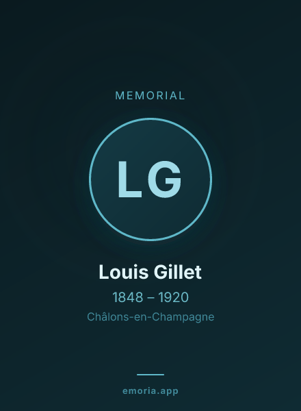 Memorial portrait of Louis Gillet