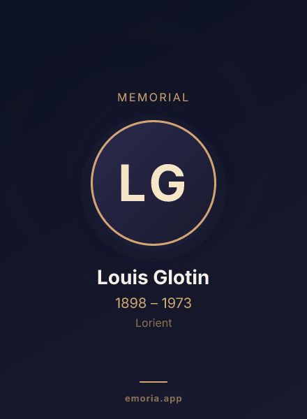 Memorial portrait of Louis Glotin