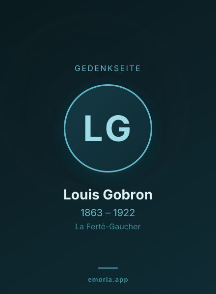 Gedenkportrait von Louis Gobron