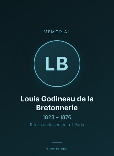Memorial portrait of Louis Godineau de la Bretonnerie
