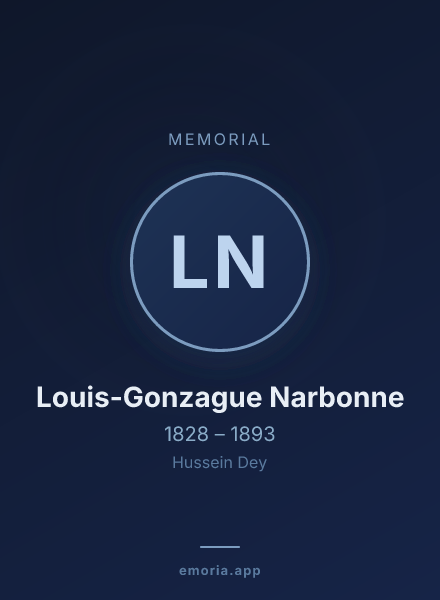 Memorial portrait of Louis-Gonzague Narbonne