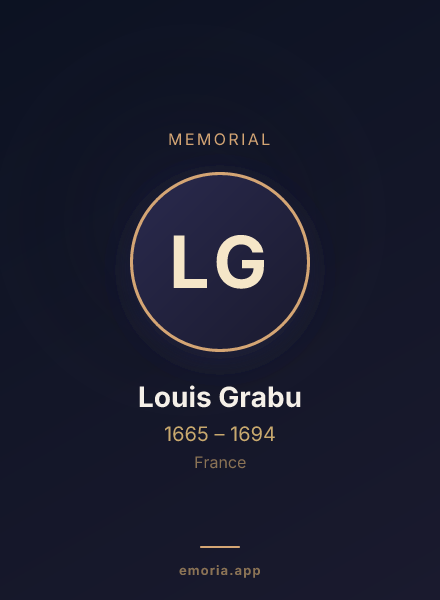 Memorial portrait of Louis Grabu