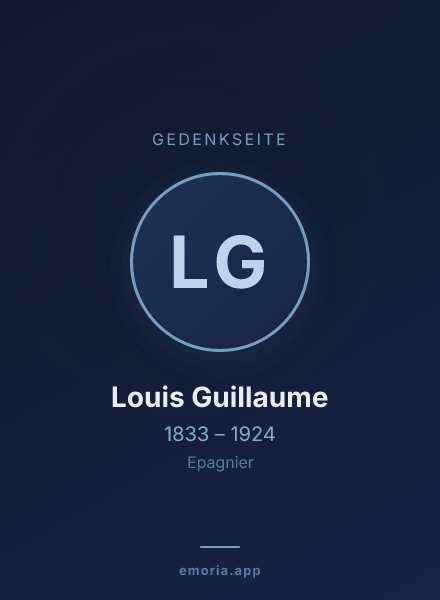 Gedenkportrait von Louis Guillaume