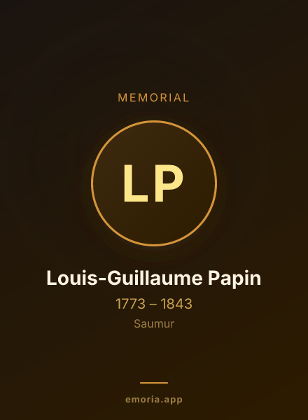 Memorial portrait of Louis-Guillaume Papin