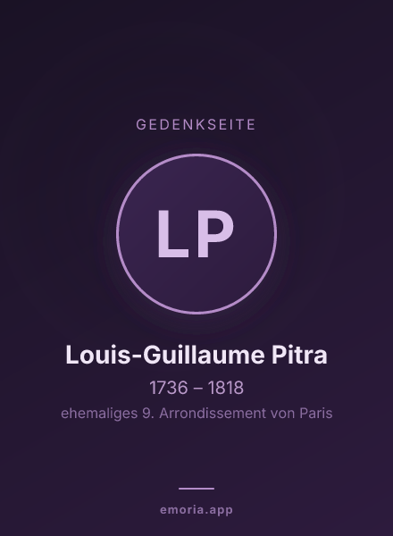 Gedenkportrait von Louis-Guillaume Pitra