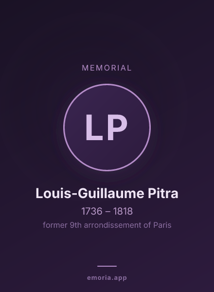 Memorial portrait of Louis-Guillaume Pitra