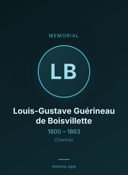Memorial portrait of Louis-Gustave Guérineau de Boisvillette