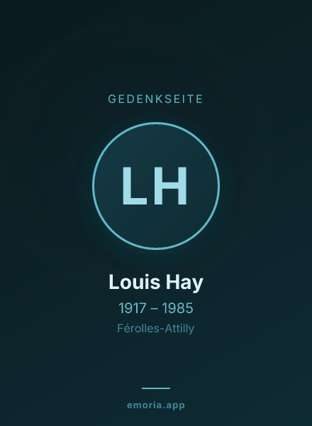 Gedenkportrait von Louis Hay