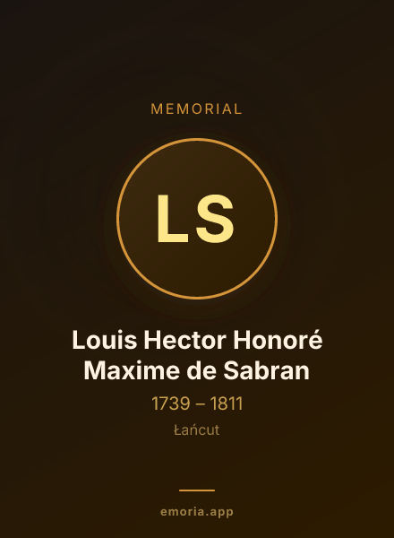 Memorial portrait of Louis Hector Honoré Maxime de Sabran
