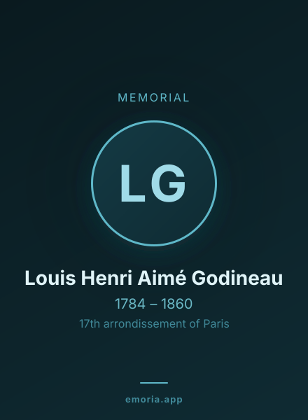 Memorial portrait of Louis Henri Aimé Godineau