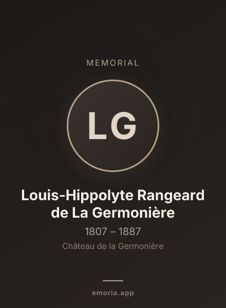 Memorial portrait of Louis-Hippolyte Rangeard de La Germonière