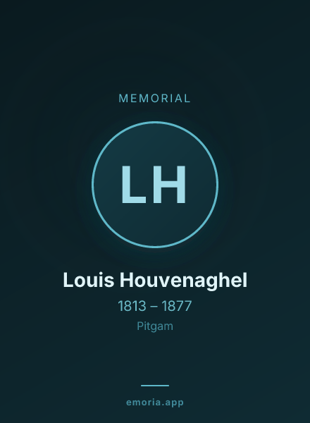 Memorial portrait of Louis Houvenaghel