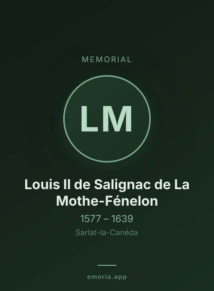 Memorial portrait of Louis II de Salignac de La Mothe-Fénelon
