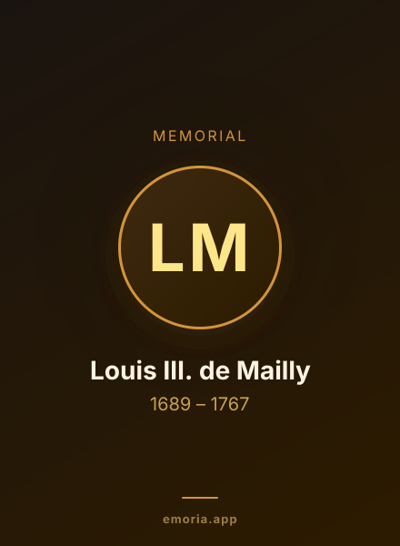 Memorial portrait of Louis III. de Mailly