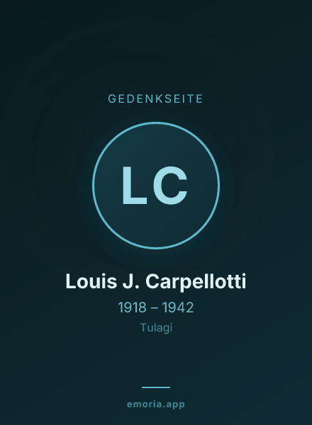 Gedenkportrait von Louis J. Carpellotti