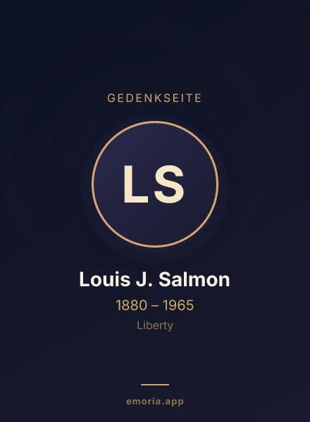 Gedenkportrait von Louis J. Salmon