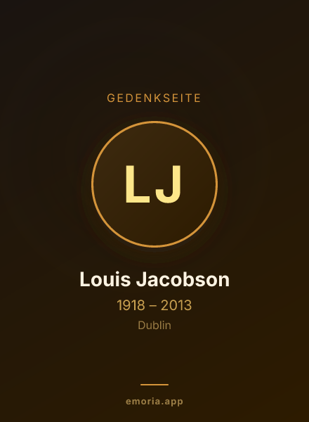 Gedenkportrait von Louis Jacobson