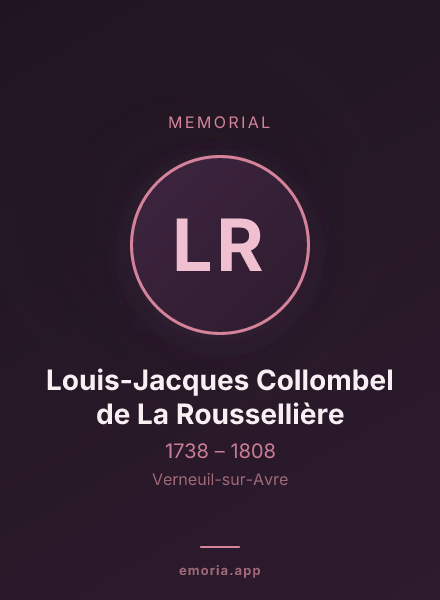 Memorial portrait of Louis-Jacques Collombel de La Roussellière