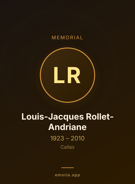 Memorial portrait of Louis-Jacques Rollet-Andriane