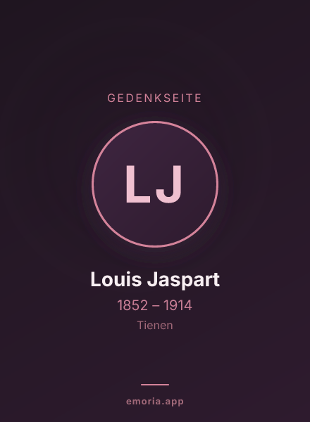 Gedenkportrait von Louis Jaspart